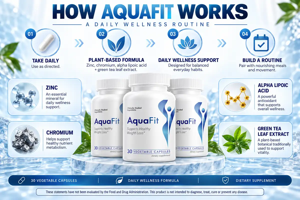 The supplier's AquaFit how-it-works diagram