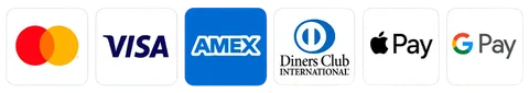 Visa, Mastercard, American Express and Discover accepted at checkout